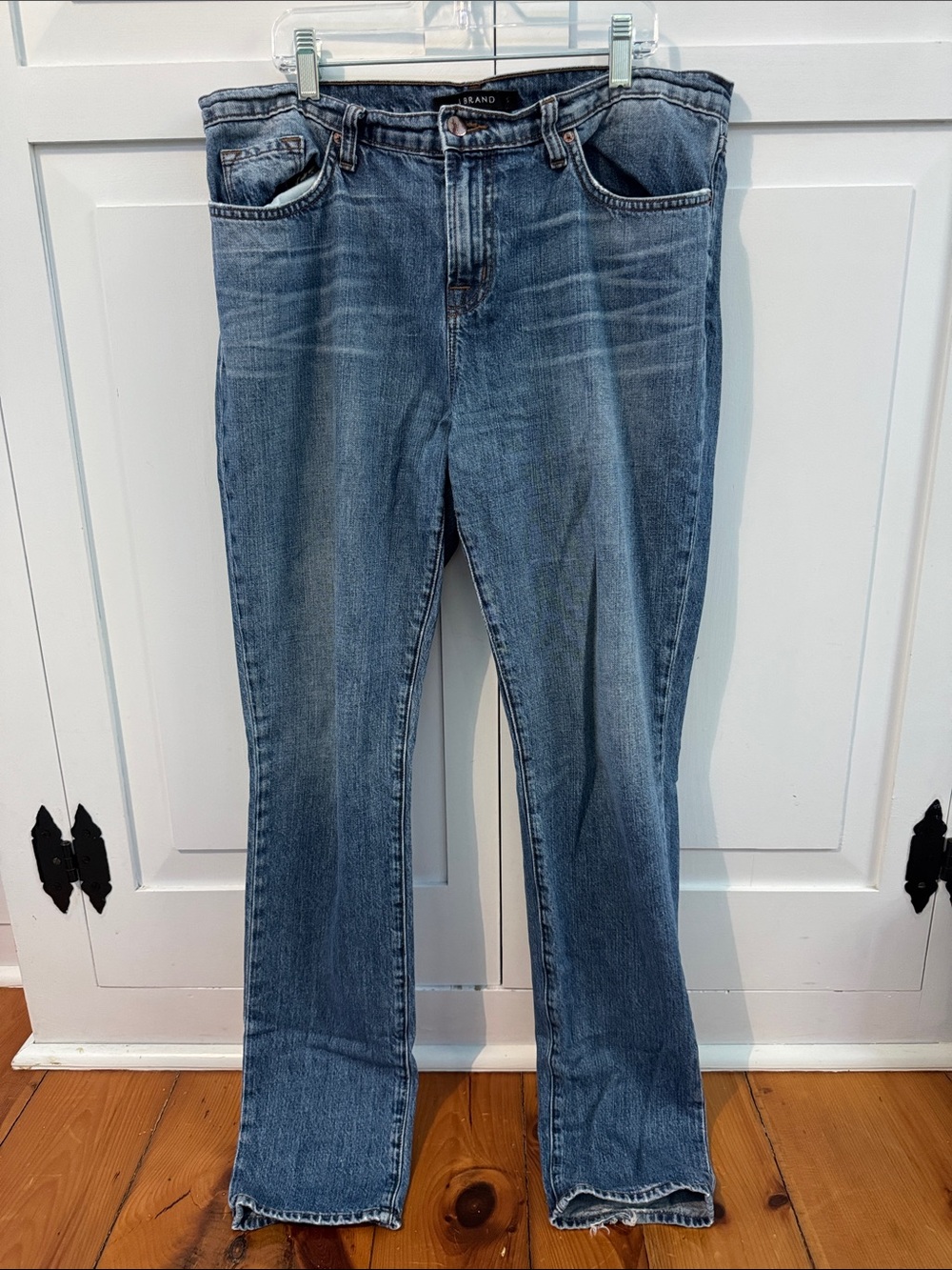 Like New Jeans J Brand Light Medium Blue, Cross Between Straight Lef and Skinny